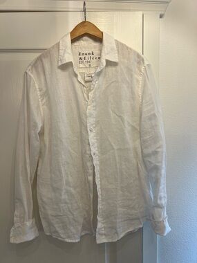 Frank & Eileen White Linen Shirt
